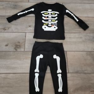 Halloween skeleton costume, 2 piece